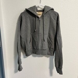 Aritzia Sweatfleece Cozy Fleece Boyfriend Boxy Zip Hoodie